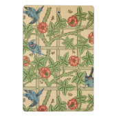 William Morris Trellis Classic Wallpaper Design Mini Klemmbrett (Rückseite)