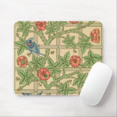 William Morris Trellis Classic Wallpaper Design Mousepad (Mit Mouse)