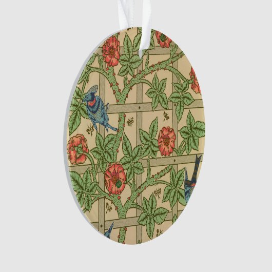William Morris Trellis Classic Wallpaper Design Ornament (Vorderseite)