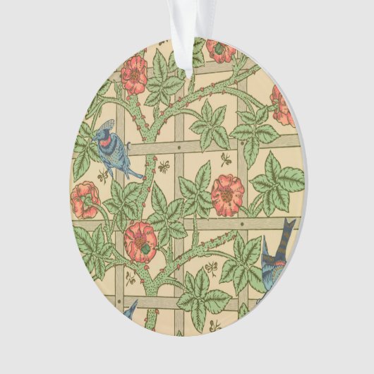 William Morris Trellis Classic Wallpaper Design Ornament (Vorderseite)