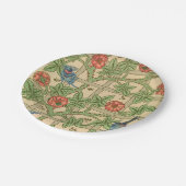 William Morris Trellis Classic Wallpaper Design Pappteller (Schrägansicht)