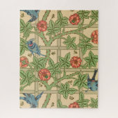William Morris Trellis Classic Wallpaper Design Puzzle (Vertikal)