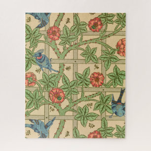William Morris Trellis Classic Wallpaper Design Puzzle