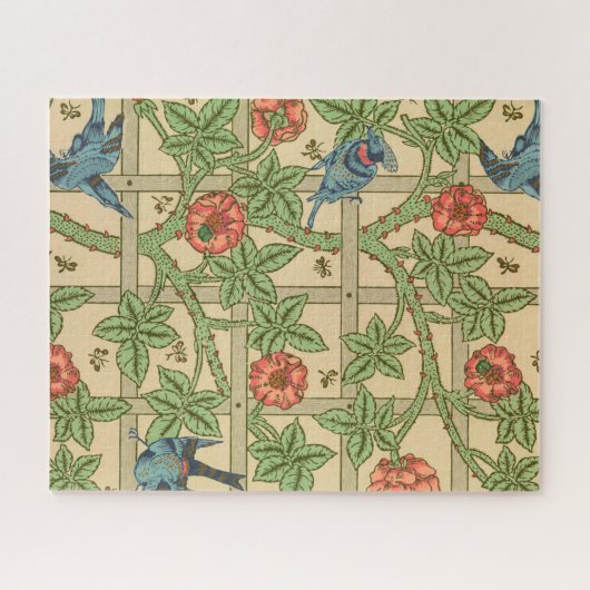 William Morris Trellis Classic Wallpaper Design Puzzle (Horizontal)