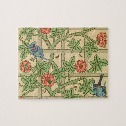William Morris Trellis Classic Wallpaper Design Puzzle (Horizontal)