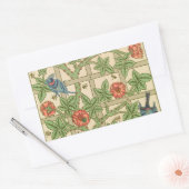 William Morris Trellis Classic Wallpaper Design Rechteckiger Aufkleber (Umschlag)