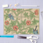 William Morris Trellis Classic Wallpaper Design Seidenpapier (Handwerk)