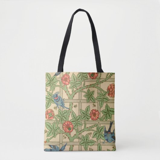 William Morris Trellis Classic Wallpaper Design Tasche (Vorderseite)