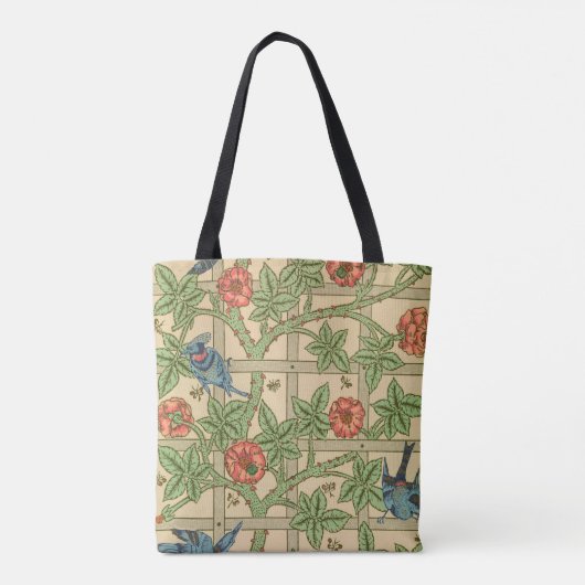 William Morris Trellis Classic Wallpaper Design Tasche (Rückseite)