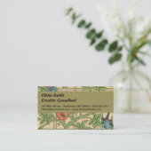 William Morris Trellis Classic Wallpaper Design Visitenkarte (Stehend Vorderseite)