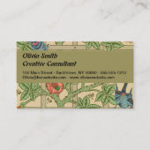 William Morris Trellis Classic Wallpaper Design Visitenkarte (Vorderseite)
