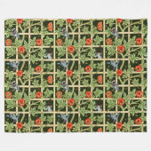 William Morris Trellis Pattern in Green Fleecedecke (Vorderseite (Horizontal))