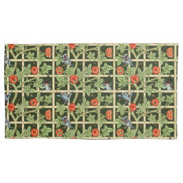 William Morris Trellis Pattern in Green Kissenbezug