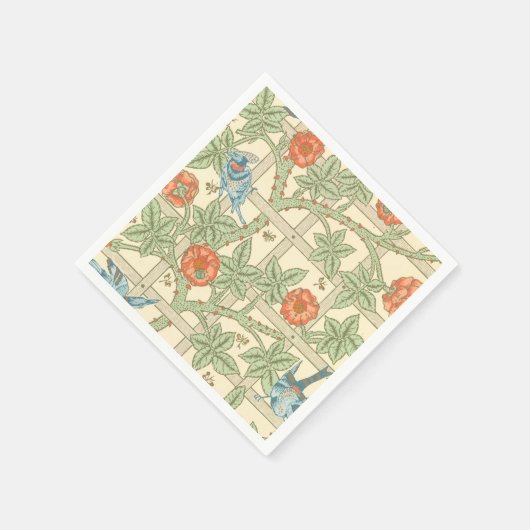 William Morris Trellis Pattern Serviette (Ecke)