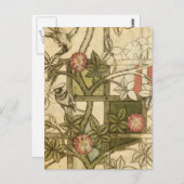 William Morris - Trellis Postkarte (Vorne/Hinten)