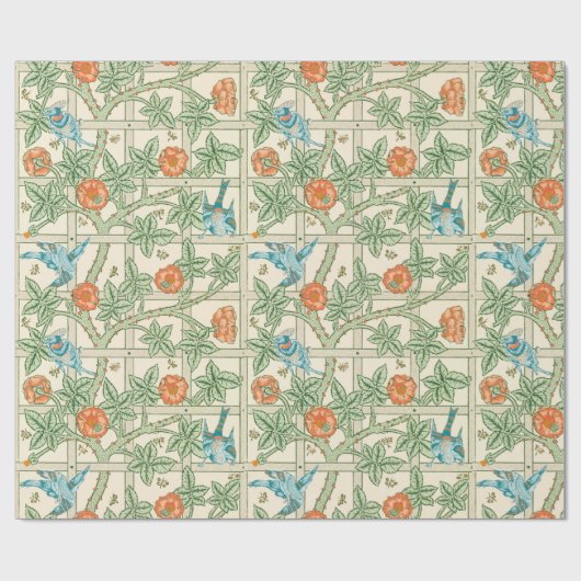 William Morris Trellis Victorian Wallpaper Geschenkpapier (Flach)