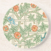William Morris Trellis Victorian Wallpaper Getränkeuntersetzer (Vorne)