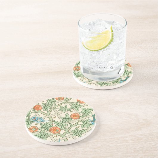 William Morris Trellis Victorian Wallpaper Getränkeuntersetzer (Seite)