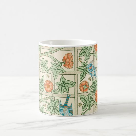 William Morris Trellis Victorian Wallpaper Kaffeetasse (Mittel)