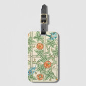 William Morris Trellis viktorianische Tapete Gepäckanhänger (Vorderseite Vertikal)