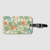 William Morris Trellis viktorianische Tapete Gepäckanhänger (Vorderseite (Horizontal))