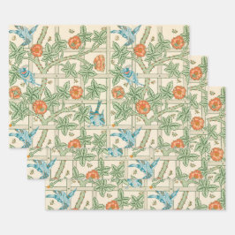 William Morris Trellis viktorianische Tapete Geschenkpapier Set