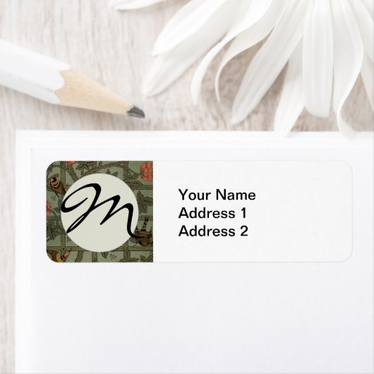 William Morris Trellis Wallpaper Art (Insitu)