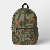 William Morris Trellis Wallpaper Art Bedruckter Rucksack (Vorderseite)