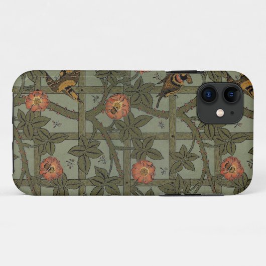 William Morris Trellis Wallpaper Art Case-Mate iPhone Hülle (Rückseite (Horizontal))