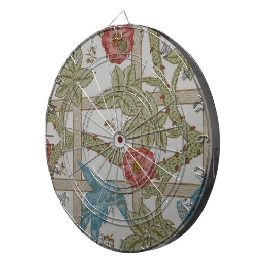 William Morris Trellis Wallpaper Art Dartscheibe (Vorderseite rechts)