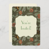 William Morris Trellis Wallpaper Art Einladung (Vorne/Hinten)