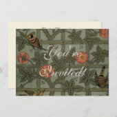 William Morris Trellis Wallpaper Art Einladung (Vorne/Hinten)