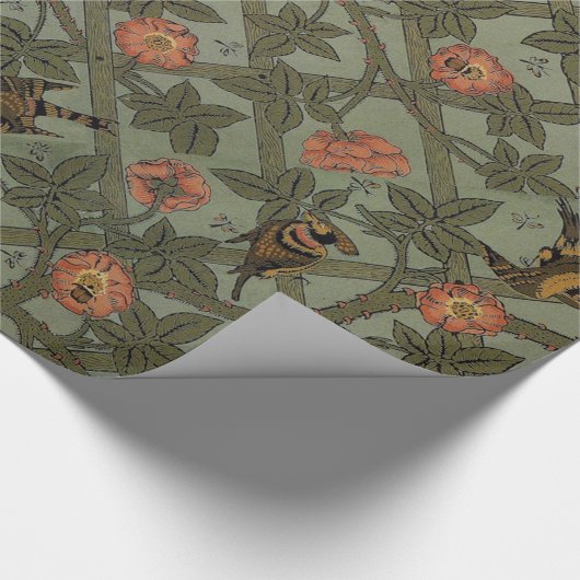 William Morris Trellis Wallpaper Art Geschenkpapier (Ecke)