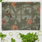William Morris Trellis Wallpaper Art Geschirrtuch (Gefaltet)