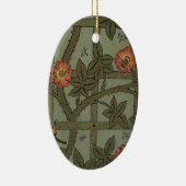 William Morris Trellis Wallpaper Art Keramikornament (Rechts)