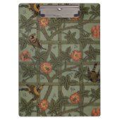 William Morris Trellis Wallpaper Art Klemmbrett (Vorderseite)
