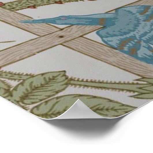 William Morris Trellis Wallpaper Art Poster (Ecke)