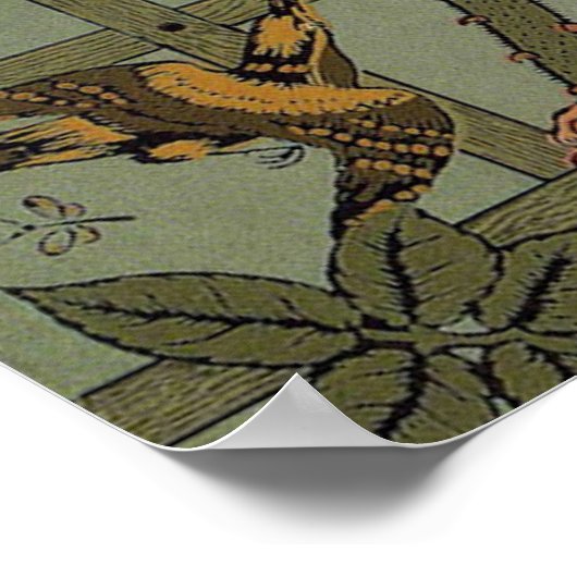 William Morris Trellis Wallpaper Art Poster (Ecke)