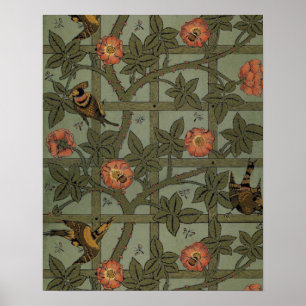 William Morris Trellis Wallpaper Art Poster