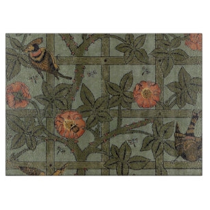 William Morris Trellis Wallpaper Art Schneidebrett