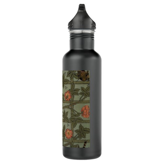 William Morris Trellis Wallpaper Art Trinkflasche (Rechts)