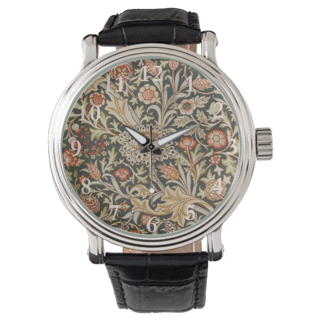William Morris Trent Garden Blume Classic Botanic Armbanduhr (Vorderseite)