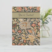 William Morris Trent Garden Blume Classic Botanic Einladung (Stehend Vorderseite)