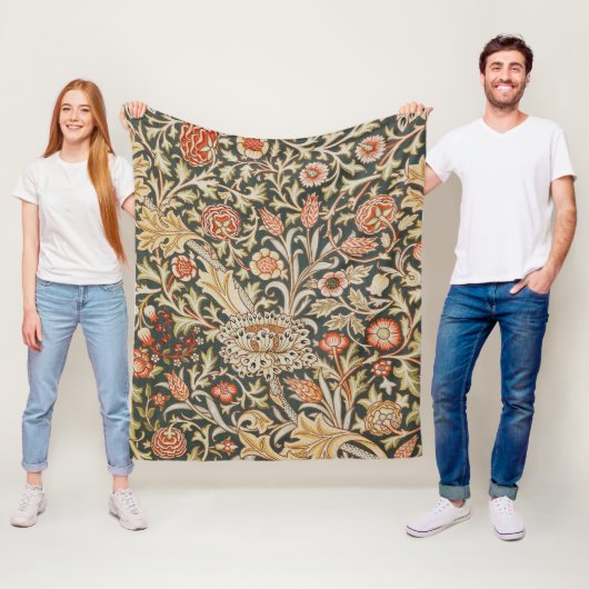 William Morris Trent Garden Blume Classic Botanic Fleecedecke (Beispiel)