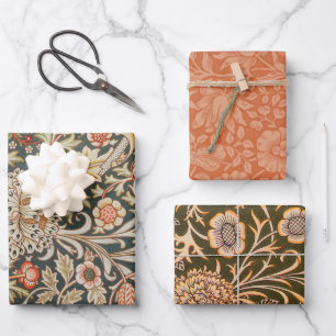 William Morris Trent Garden Blume Classic Botanic Geschenkpapier Set