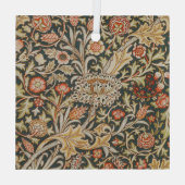 William Morris Trent Garden Blume Classic Botanic Ornament Aus Glas (Rückseite)