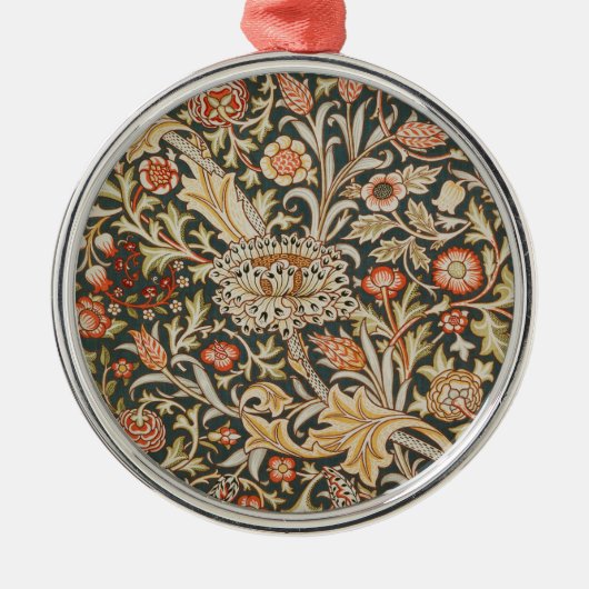 William Morris Trent Garden Blume Classic Botanic Ornament Aus Metall (Vorne)