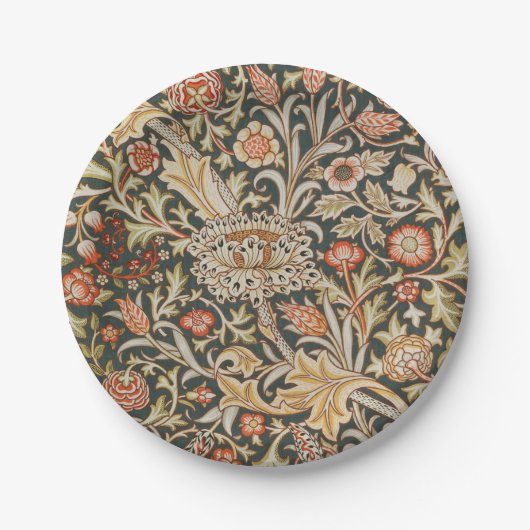 William Morris Trent Garden Blume Classic Botanic Pappteller (Vorderseite)