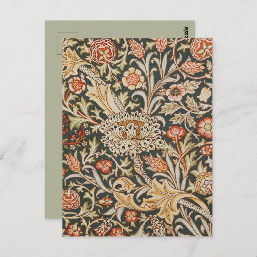 William Morris Trent Garden Blume Classic Botanic Postkarte (Vorne/Hinten)