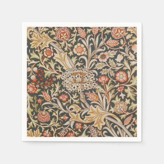 William Morris Trent Garden Blume Classic Botanic Serviette (Vorderseite)